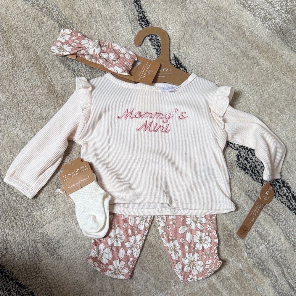Kids Set -  Tahari Baby Pink Floral